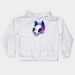 Color Splash Catskull Kids Hoodie